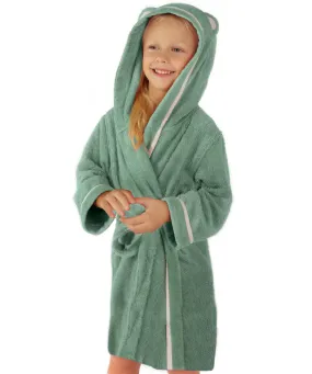 Premium Soft Bamboo Bathrobe for Baby, Toddler and Kid (Green)