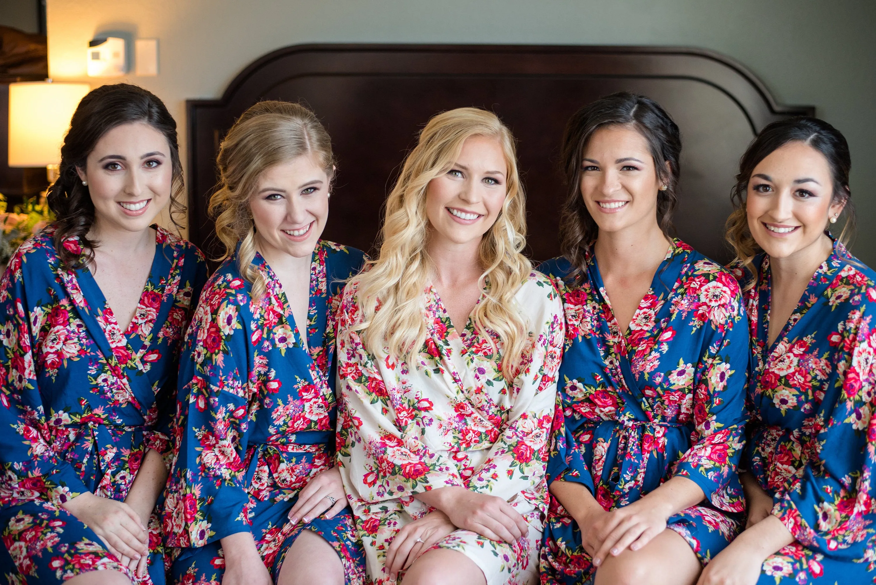 Set of 6 Bridesmaid Floral Robes, Bridesmaid Robes, Kimono Robe, Floral Robe, Bride Robe, Bridesmaid Robe, Bridal Party Robe