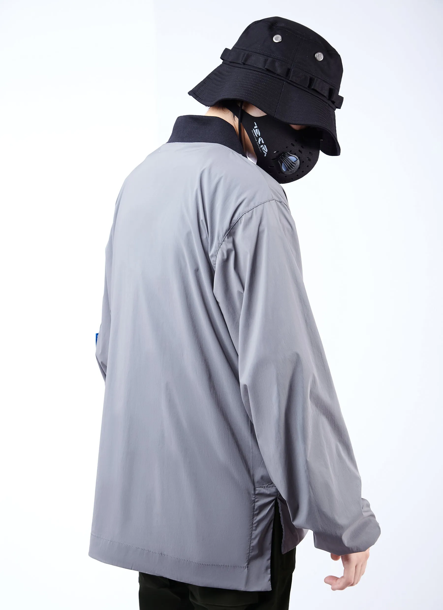 Silent Storm Lightweight Grey Kimono Shirt