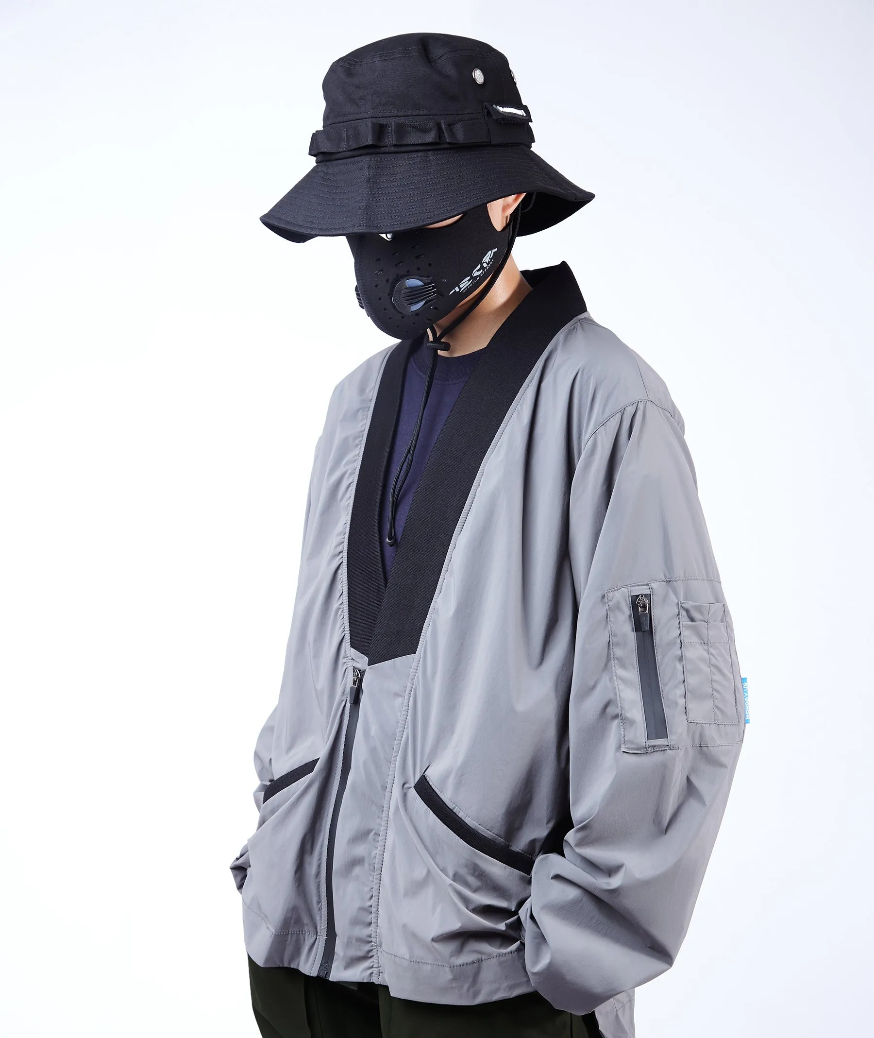 Silent Storm Lightweight Grey Kimono Shirt