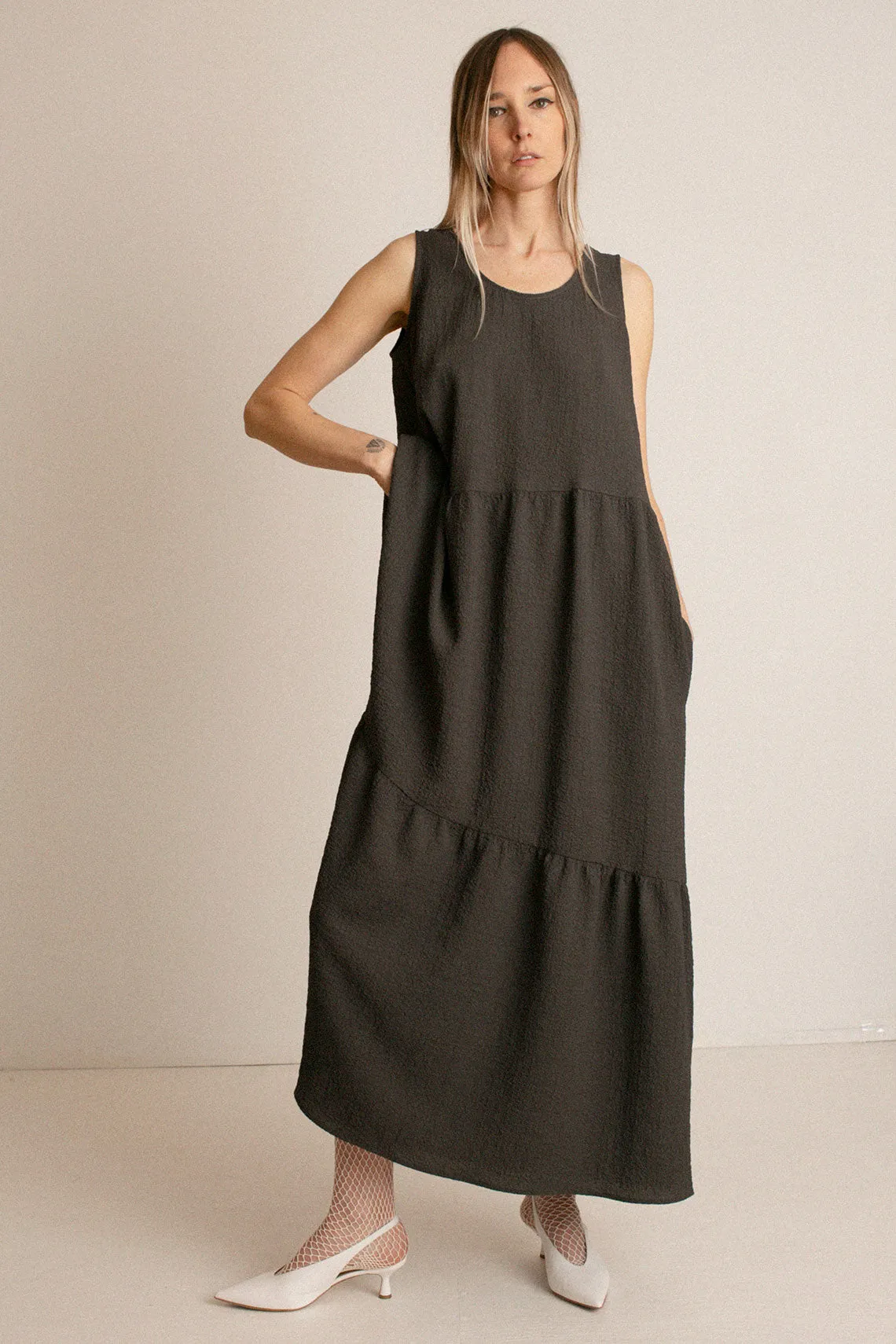 Silt Maxi Gathered Dress