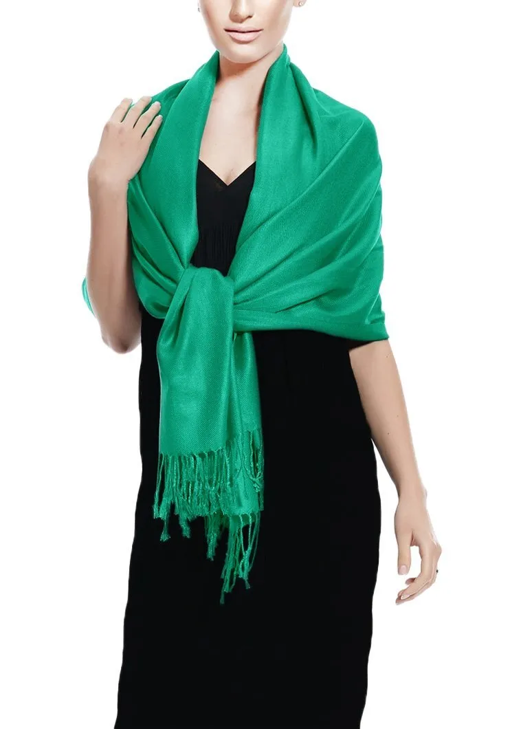 Teal Pashmina Shawl Wrap Scarf