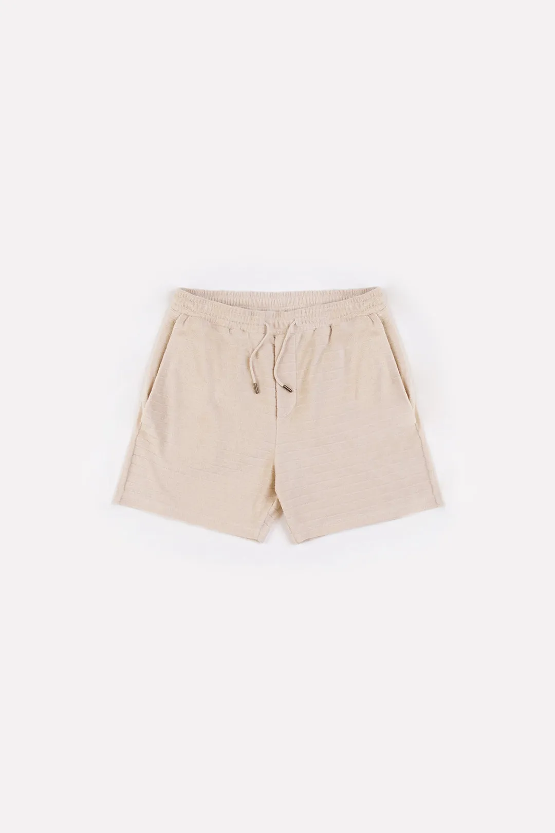 unisex terry cotton shorts - summer sand