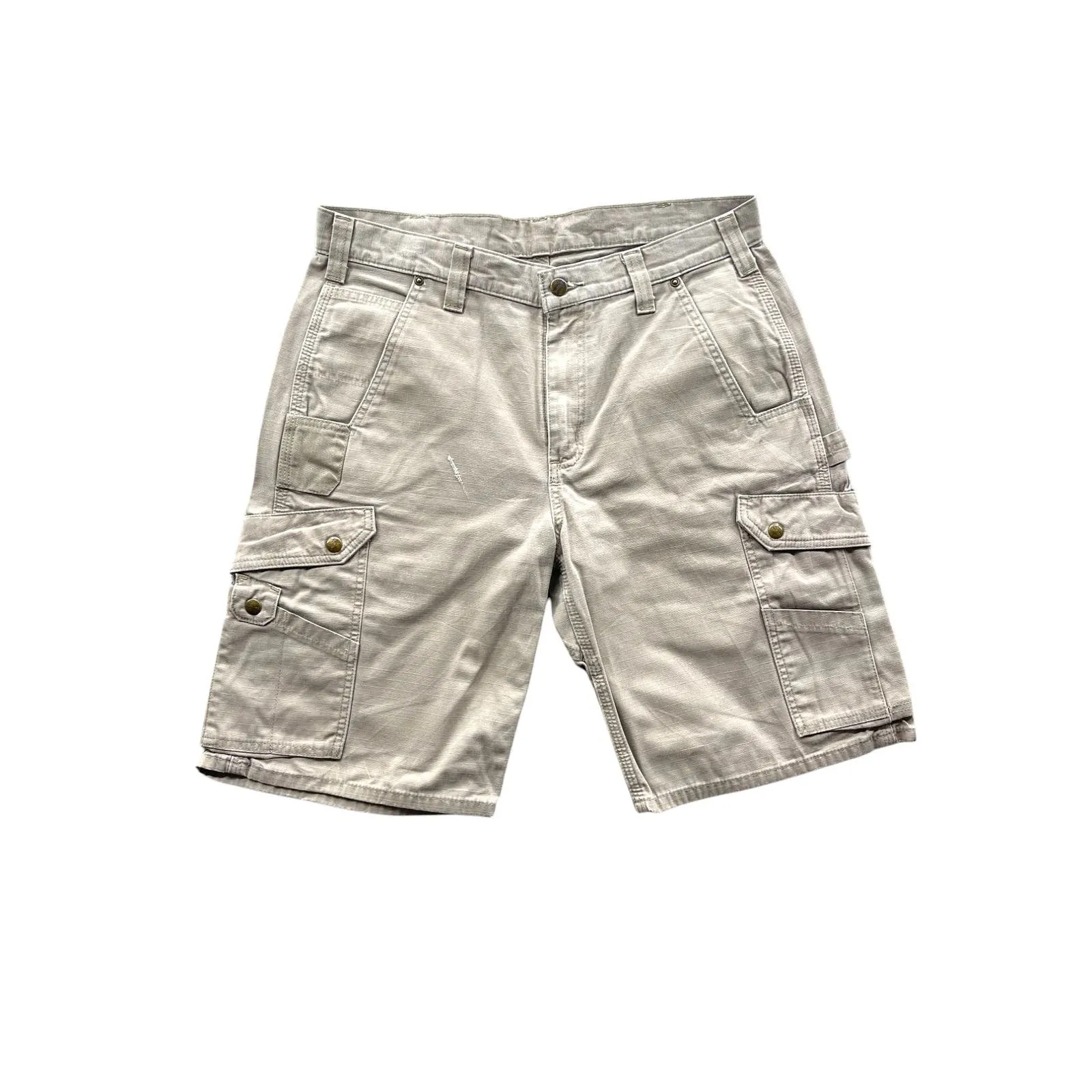 Vintage Carhartt Tan Relaxed Fit Utility Canvas Cargo Shorts