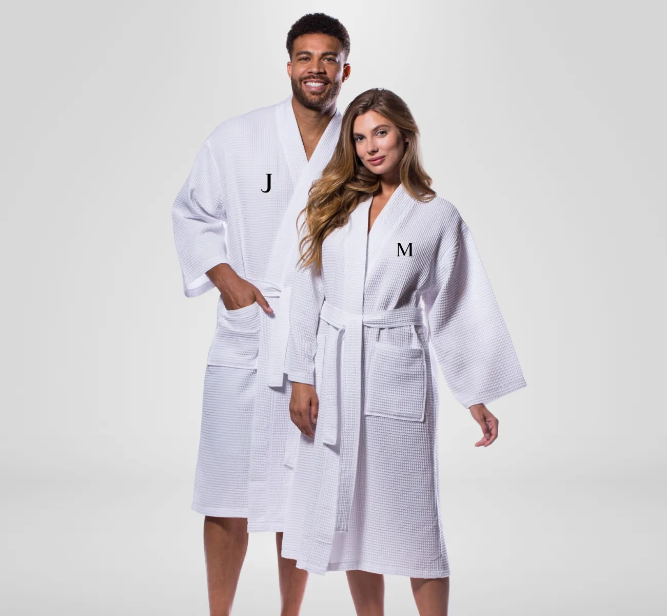 Waffle Weave Kimono Bathrobes