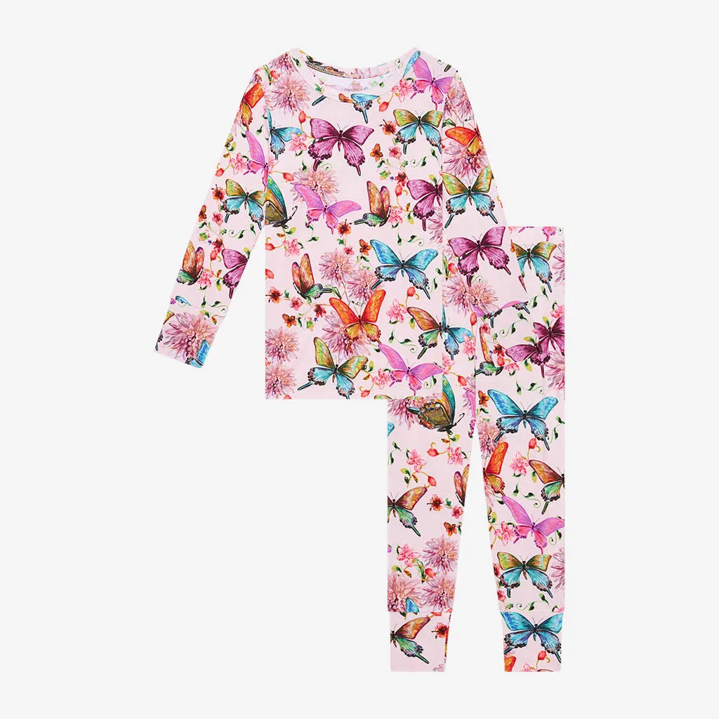 Watercolor Butterfly Classic Pajama Set