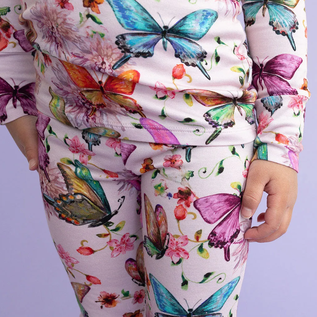 Watercolor Butterfly Classic Pajama Set