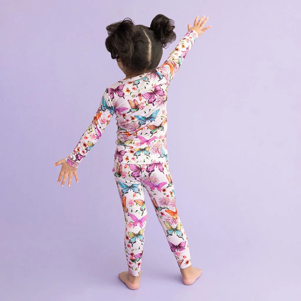 Watercolor Butterfly Classic Pajama Set